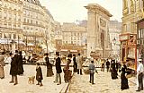 Jean Beraud Le Boulevard St. Denis Paris painting